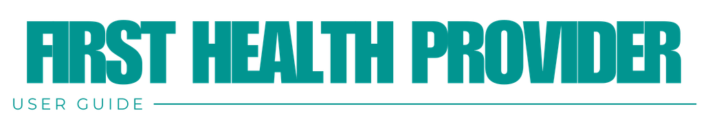 First Health Provider Portal